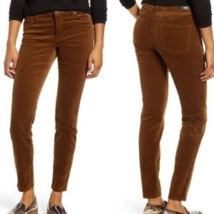 KUT from the KLOTH Diana Skinny Jeans Brown Corduroy Size 14 Relaxed